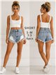 Short denim rotos