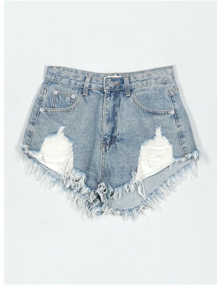 Short denim rotos