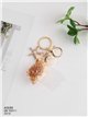 Porte-clés nautique avec coquillage, conque et étoile de mer à effet naturel