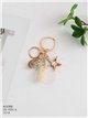 Porte-clés marin avec coquillages et étoiles de mer à effet naturel