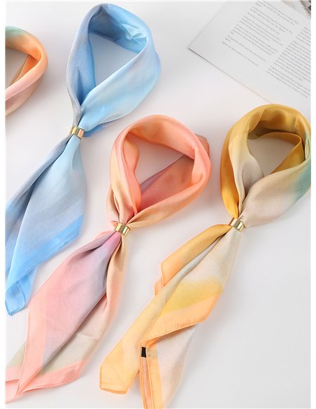 Pañuelo satinado degradado pastel