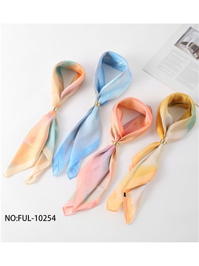 Pañuelo satinado degradado pastel 2
