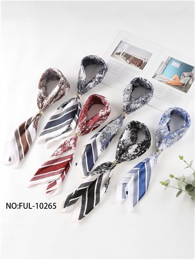 Lenço de cetim estilo toile 2