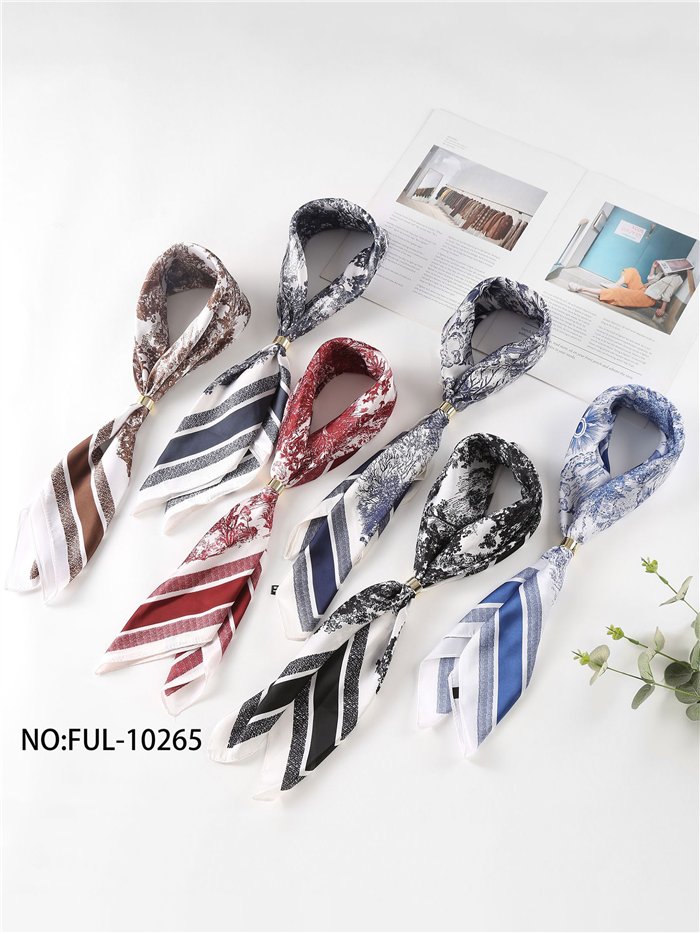 Lenço de cetim estilo toile