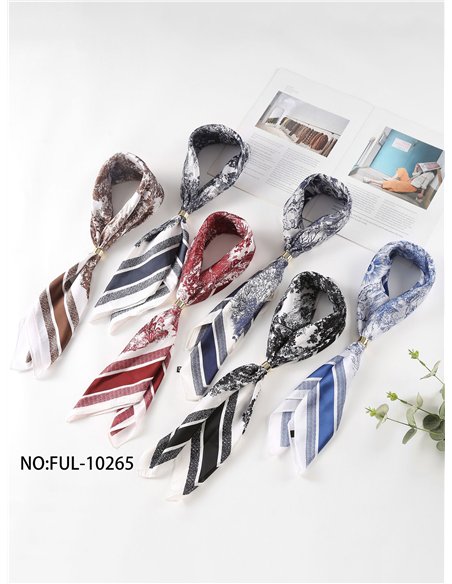 Lenço de cetim estilo toile