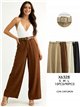 Pantalón wide leg con cinturón