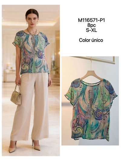 Blusa estampada abstracta 2