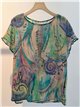 Blusa estampada abstracta