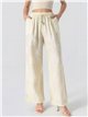 Pantalón palazzo estampado con cordón