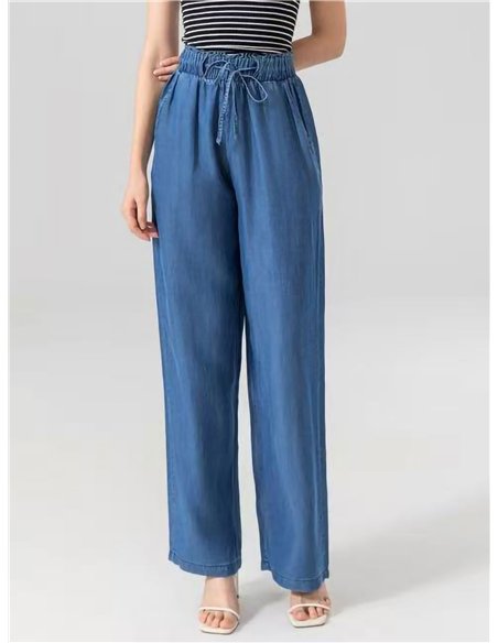 Pantalón denim fluido