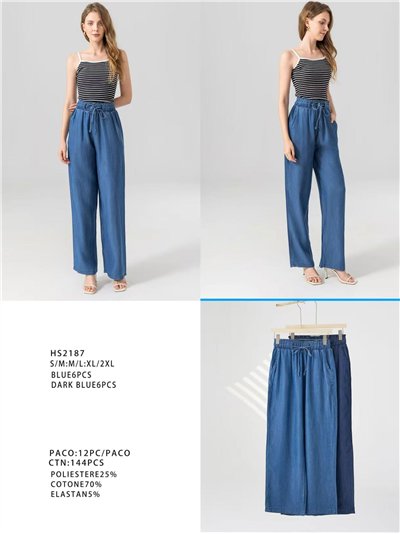 Pantalón denim fluido 2