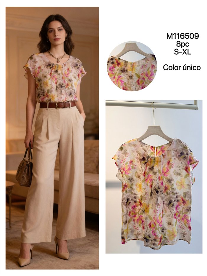 Blouse à imprimé floral