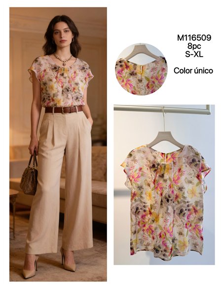 Blouse à imprimé floral