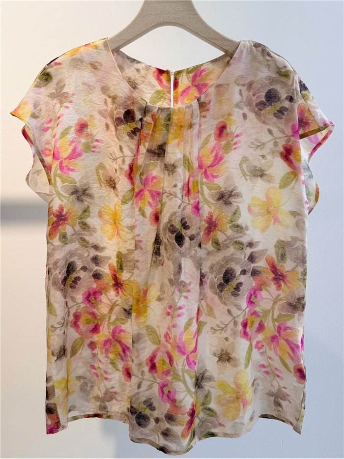 Blouse à imprimé floral