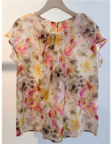Blouse à imprimé floral
