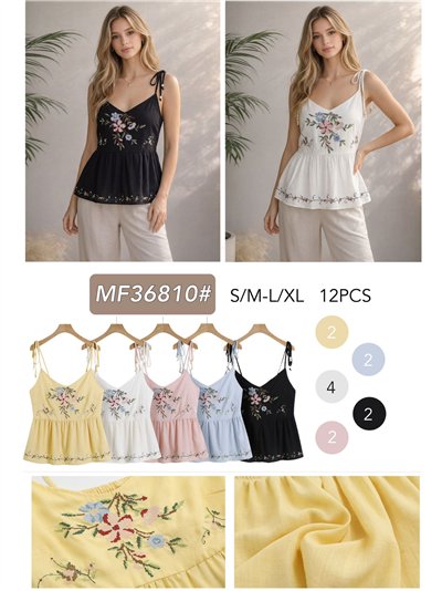 Floral embroidered peplum top 2