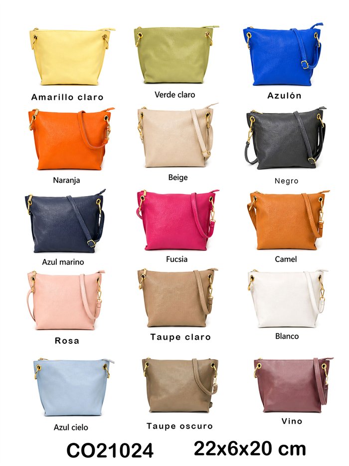 Bolso bandolera de piel