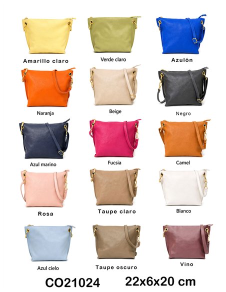 Bolso bandolera de piel