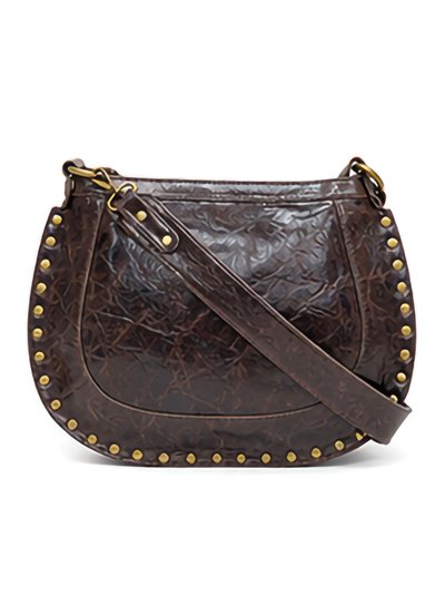 Bolso bandolera de piel con tachas