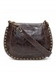 Sac bandoulière en cuir clouté