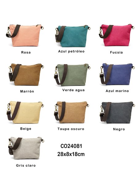 Bolsa de ombro de lona