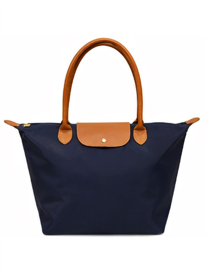 Sac cabas en nylon avec anses en cuir