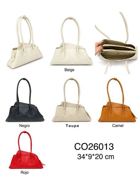 Bolsa de ombro longa em couro