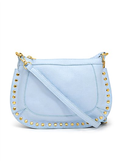 Bolso bandolera de piel con tachas 2