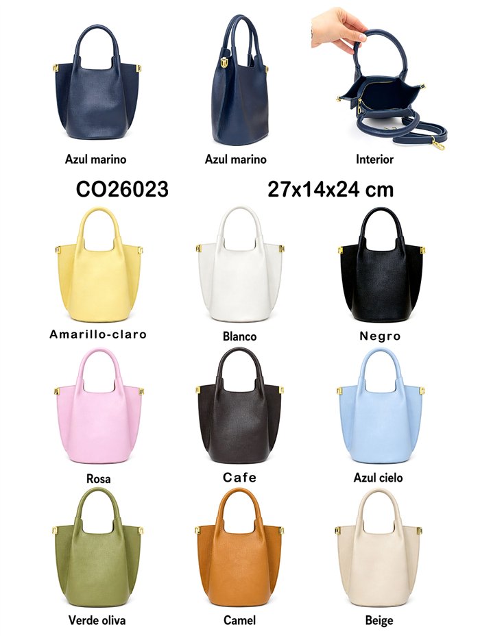Bolso tote de piel