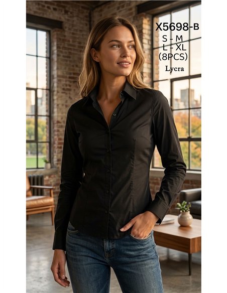 Essential long sleeve stretch shirt