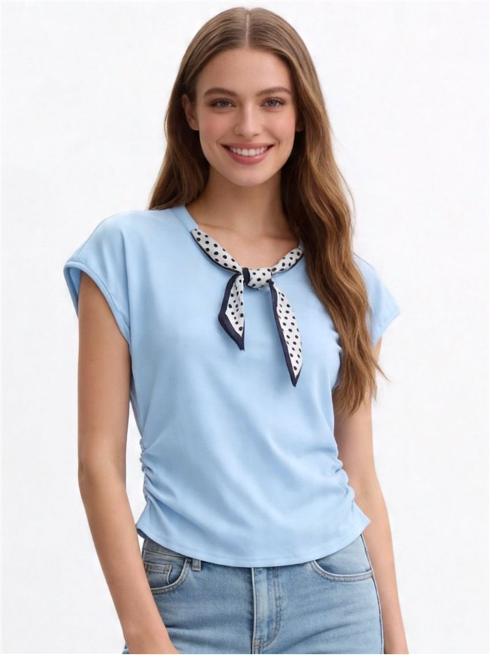 Camiseta pañuelo lunares