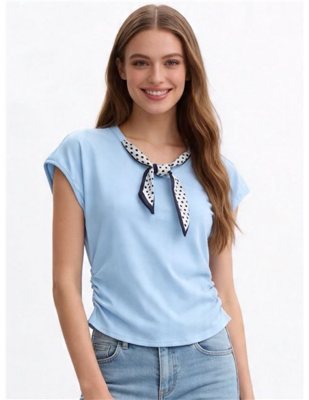 Camiseta pañuelo lunares