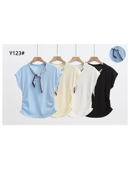 Camiseta pañuelo lunares