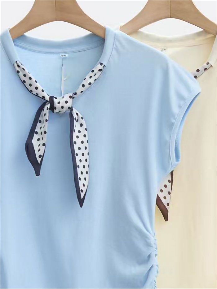 Camiseta pañuelo lunares