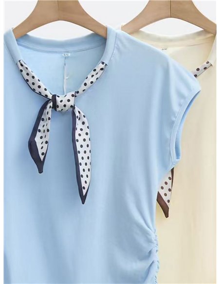 Camiseta pañuelo lunares