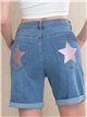 Bermuda vaquera estrella en bolsillo