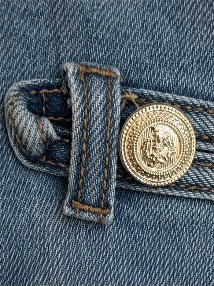 Chaqueta vaquera militar