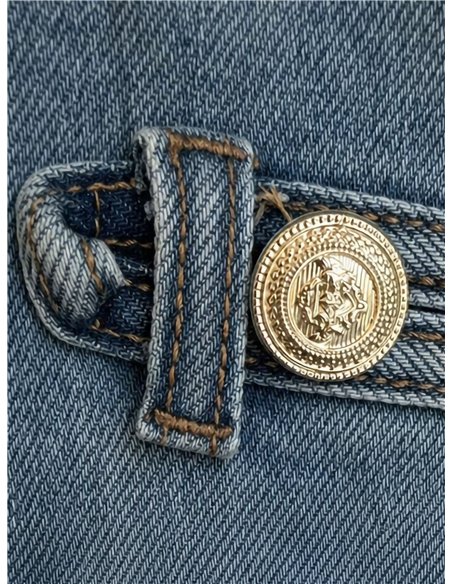 Chaqueta vaquera militar