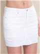 Short falda vaquera blanco estrellas