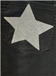 Short falda vaquera negra estrellas