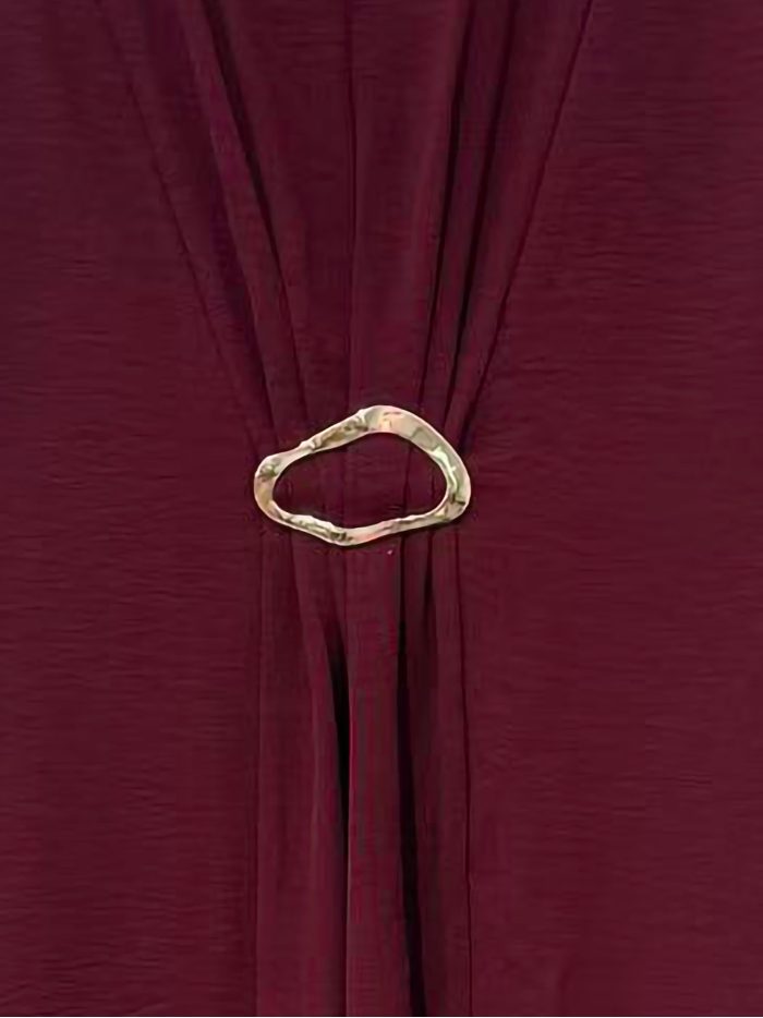 Sleeveless ring-detail midi dress | ZD-8850 | B2B