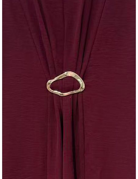 Sleeveless ring-detail midi dress | ZD-8850 | B2B