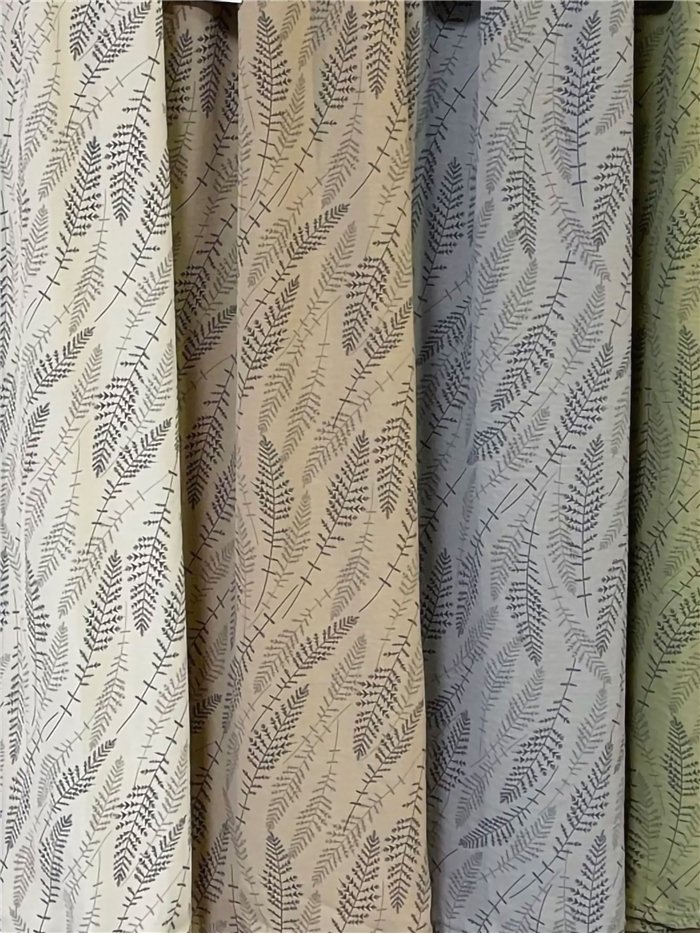 Calças palazzo com estampa de folhas