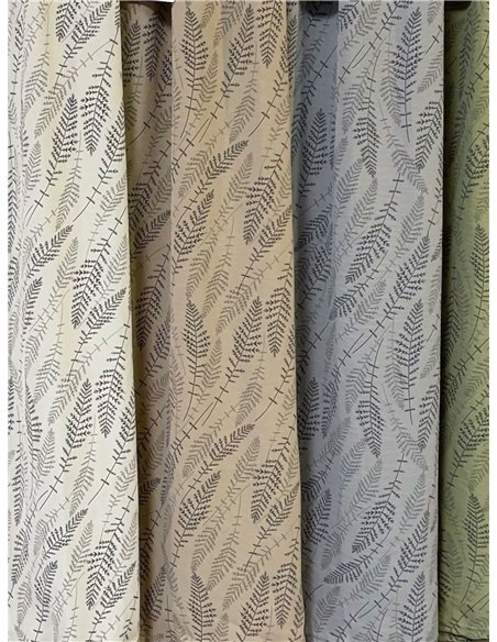 Calças palazzo com estampa de folhas