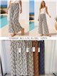 Pantaloni palazzo con stampa paisley