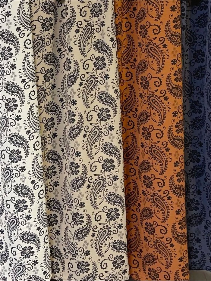 Pantaloni palazzo con stampa paisley