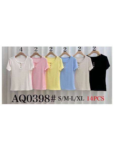 Jewel button t-shirt