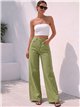 Plus size star pocket wide leg jeans