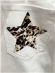 Animal print star culotte jeans