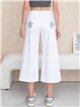 Glitter star culotte jeans